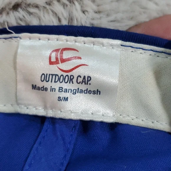 6-Panel OUTDOOR CAP Team MLB Ballcap-Royal Blue w/White Embroidered LA-EC-Sz S/M - Picture 10 of 12